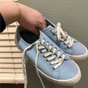 SeaVees Women's Light Blue Lace-Up Sneakers Monterey Sz 8